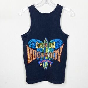 Vintage Bugle Boy Coast to Coast Black Tank Top